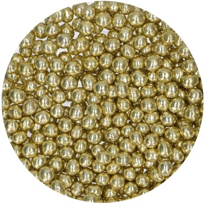 FunCakes Crispy Choco Pearls METALLIC YELLOW GOLD 60γρ - Σοκολατένιες Πέρλες Χρυσές