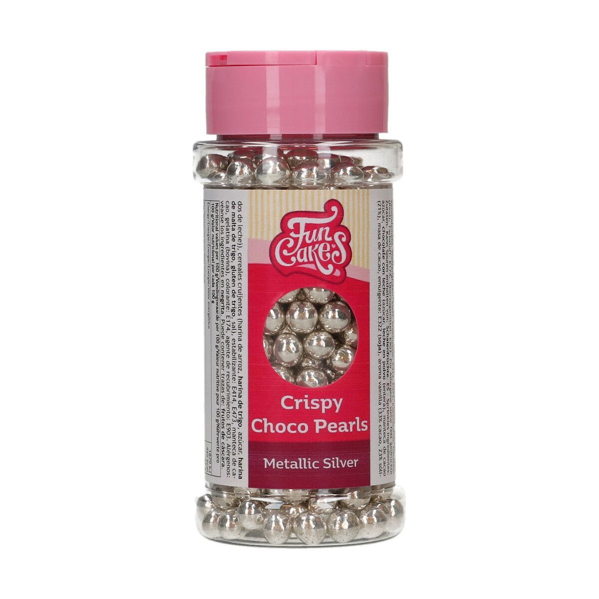 FunCakes Crispy Choco Pearls SILVER 60γρ - Σοκολατένιες Πέρλες Ασημί