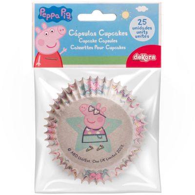 DEKORA Cupcake Cases -PEPPA PIG -Θήκες Ψησίματος Πέππα το Γουρουνάκι 25τεμ