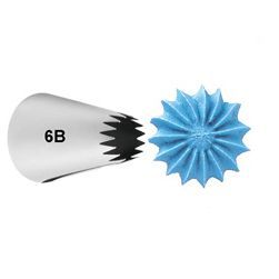 Wilton Decorating Tip -Large 6B Open Star -Μεγάλη Μύτη Κορνέ Αστέρι