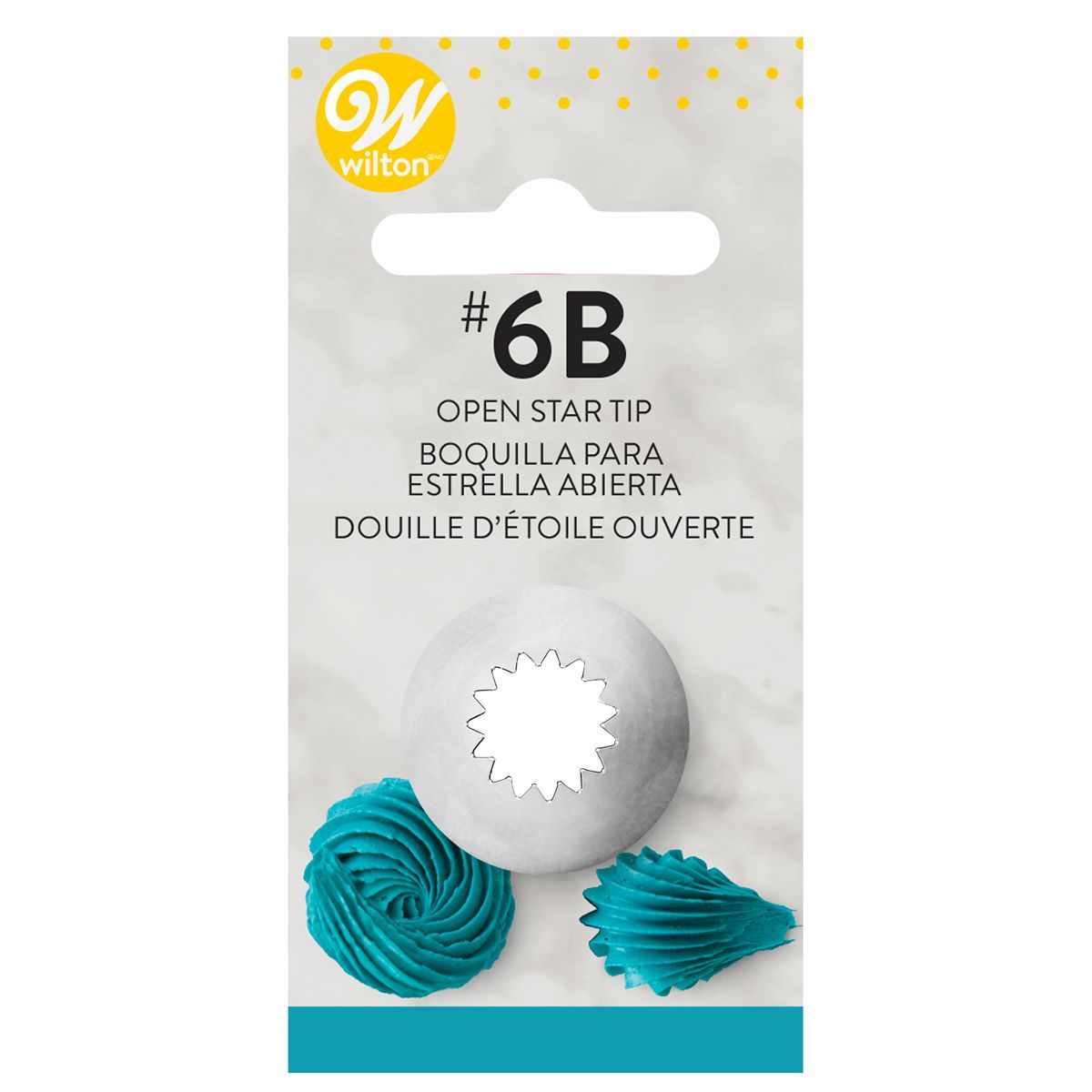 Wilton Decorating Tip -Large 6B Open Star -Μεγάλη Μύτη Κορνέ Αστέρι