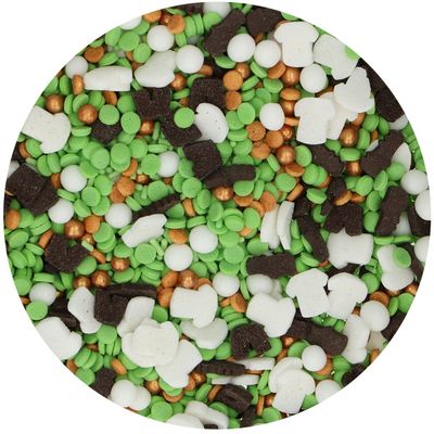 FunCakes Sprinkle Medley - Gold Football 65g - Μείγμα Ζαχαρωτών Ποδόσφαιρο