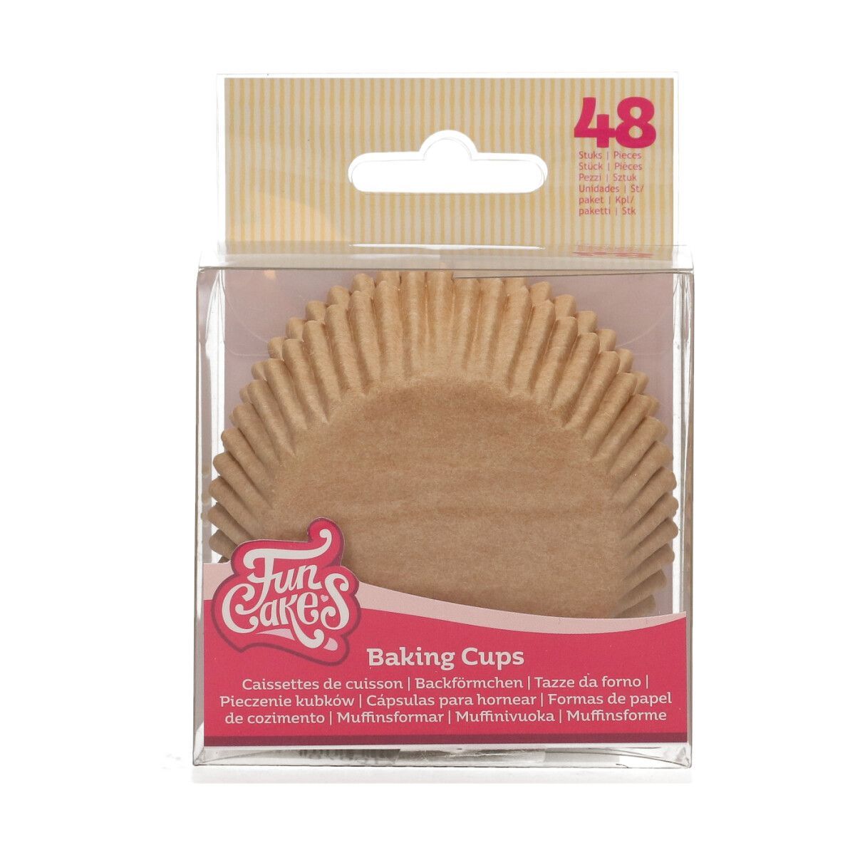 FunCakes Cupcake Cases -KRAFT -Θήκες Ψησίματος Kraft 48 τεμ
