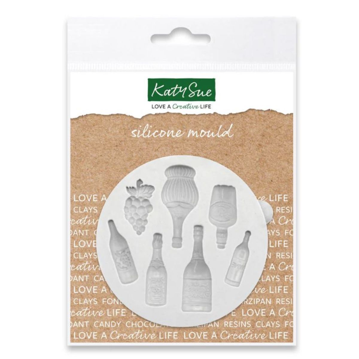 Katy Sue Silicone Mould -MINIATURE BOTTLES -Καλούπι Σιλικόνης Μίνι Μπουκαλάκια