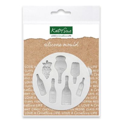 Katy Sue Silicone Mould -MINIATURE BOTTLES -Καλούπι Σιλικόνης Μίνι Μπουκαλάκια