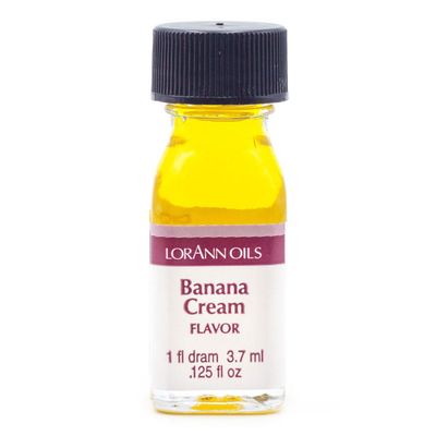 LorAnn Super Strength Flavor 3.7 ml BANANA CREAM - Συμπυκνωμένο Άρωμα ζαχαροπλαστικής Κρέμα Μπανάνα