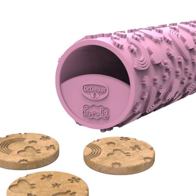 Peppa Pig Embossing Rolling Pin 23cm - Αντικολλητικός Πλάστης με σχέδιο Πέππα το Γουρουνάκι