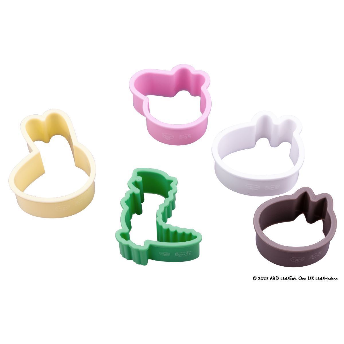Peppa Pig &amp; Friends - Cookie Cutter 5 τμχ - Πλαστικά κουπ πατ Πέππα το γουρουνάκι και οι φίλοι της