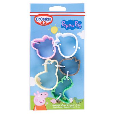 Peppa Pig &amp; Friends - Cookie Cutter 5 τμχ - Πλαστικά κουπ πατ Πέππα το γουρουνάκι και οι φίλοι της