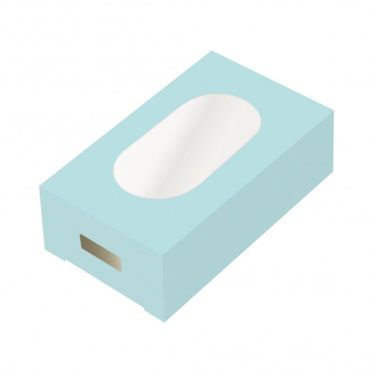 Cakesicle Box 10τμχ  PASTEL BLUE - Κουτιά με παράθυρο για Μίνι Κέικσικλς - Γαλάζιο