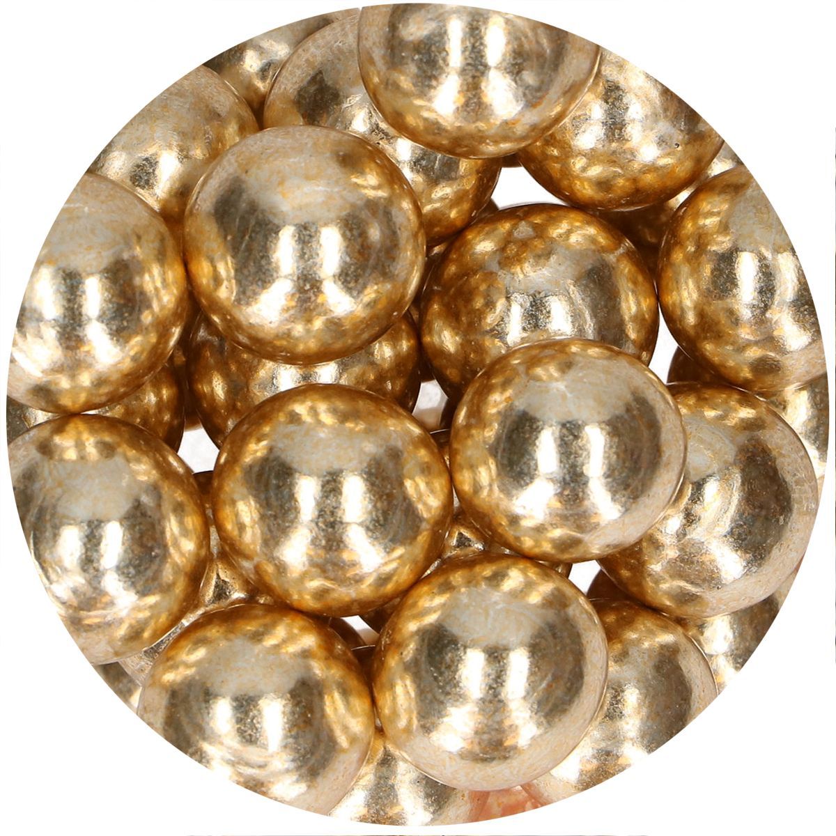 FunCakes Choco Crispy Balls - Metallic Gold 130g - Σοκολατένιες Τραγανές Μεγάλες Πέρλες Μεταλλικό Χρυσό