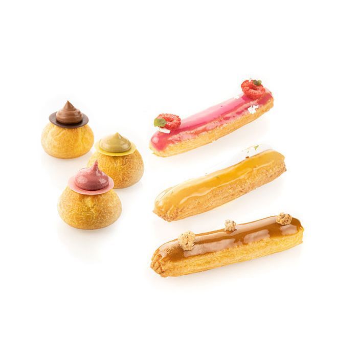 Silikomart Eclair &amp; Choux Mat - Πατάκι Σιλικόνης για Εκλέρ και Σου