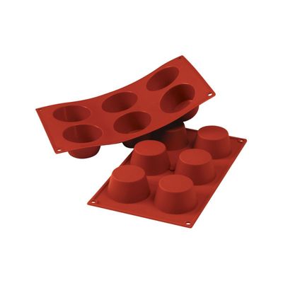 Silikomart Silicone Mould - Muffin Ø7cm -Καλούπι Σιλικόνης για 6 Μάφιν Μεγάλα-7εκ
