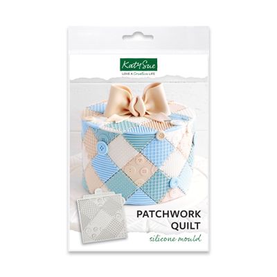 Katy Sue Silicone TEXTURE Mould -PATCHWORK QUILT - Πατάκι Σιλικόνης Πάπλωμα/Καπιτονέ