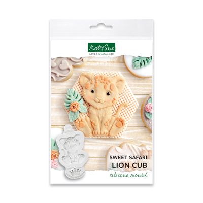 Katy Sue Silicone Mould -SWEET SAFARI LION CUB - Καλούπι Σιλικόνης Χαριτωμένο Λιονταράκι
