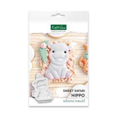 Katy Sue Silicone Mould -SWEET SAFARI HIPPO - Καλούπι Σιλικόνης Χαριτωμένος Ιπποπόταμος