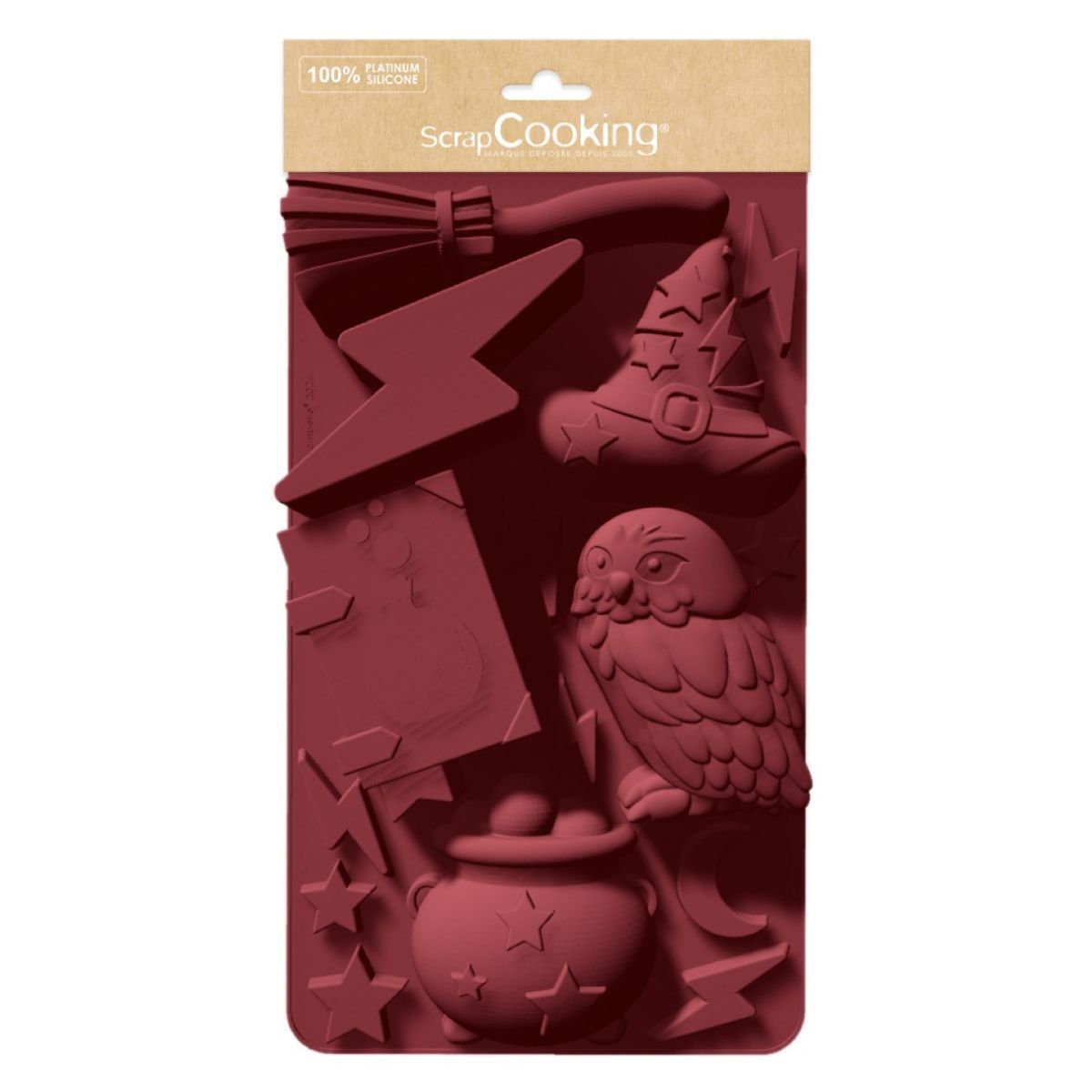 ScrapCooking Mould-WIZARD 6 Σχέδια - Φόρμα σιλικόνης με θέμα τον Χάρι Πότερ