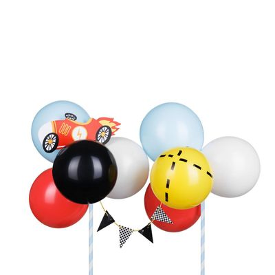 PartyDeco Balloon Cake Topper - CAR - Τόπερ Αυτοκίνητο με μπαλόνια