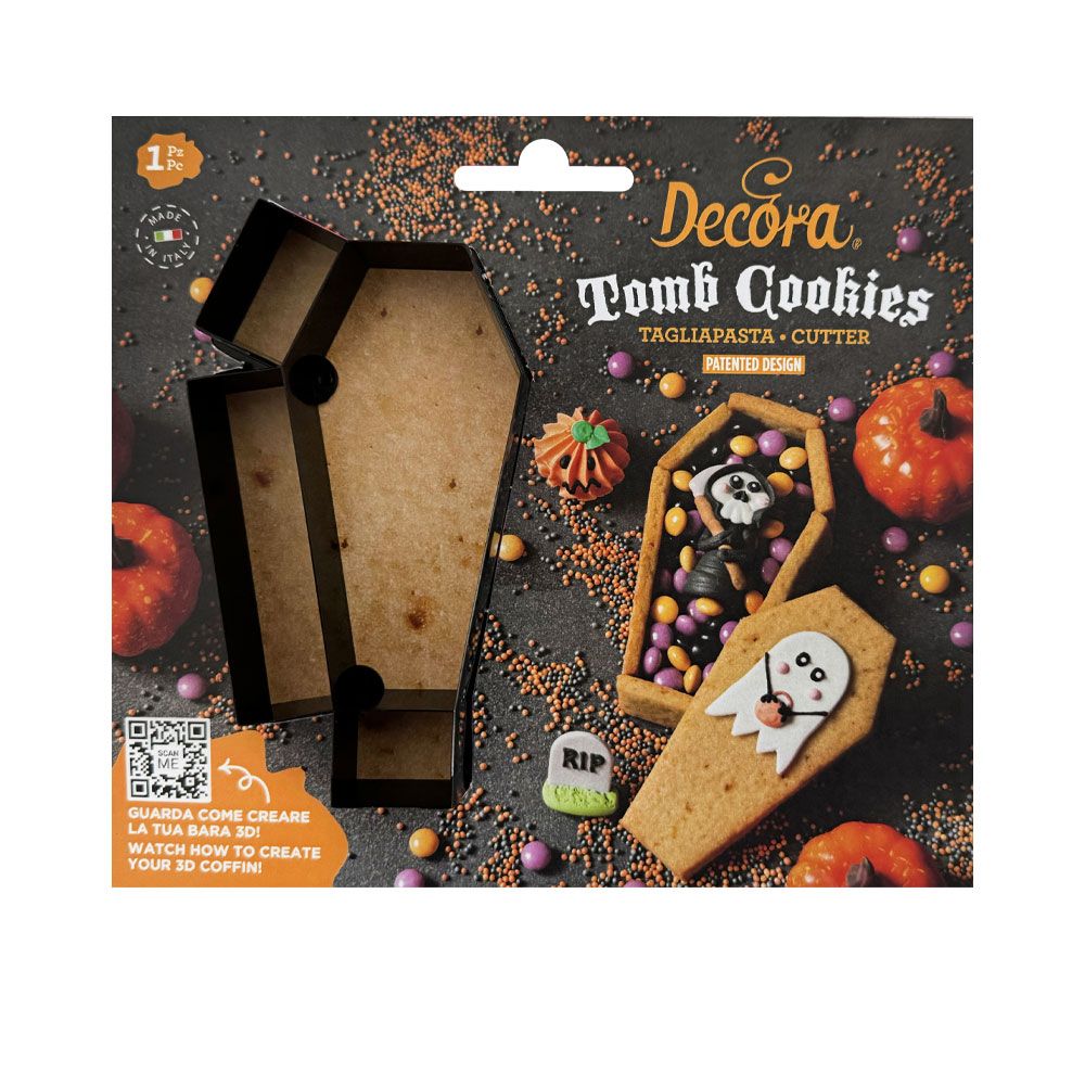 DECORA Cutters -HALLOWEEN -3D Coffin Cutter - Κουπ πατ για Μπισκοτένιο Τρισδιάστατο Φέρετρο