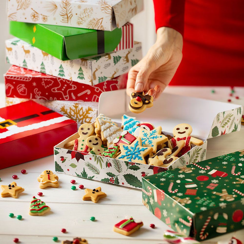 Decora Set of 8 Christmas Sweet Display Boxes - Κουτιά χριστουγεννιάτικα σε διάφορα σχέδια