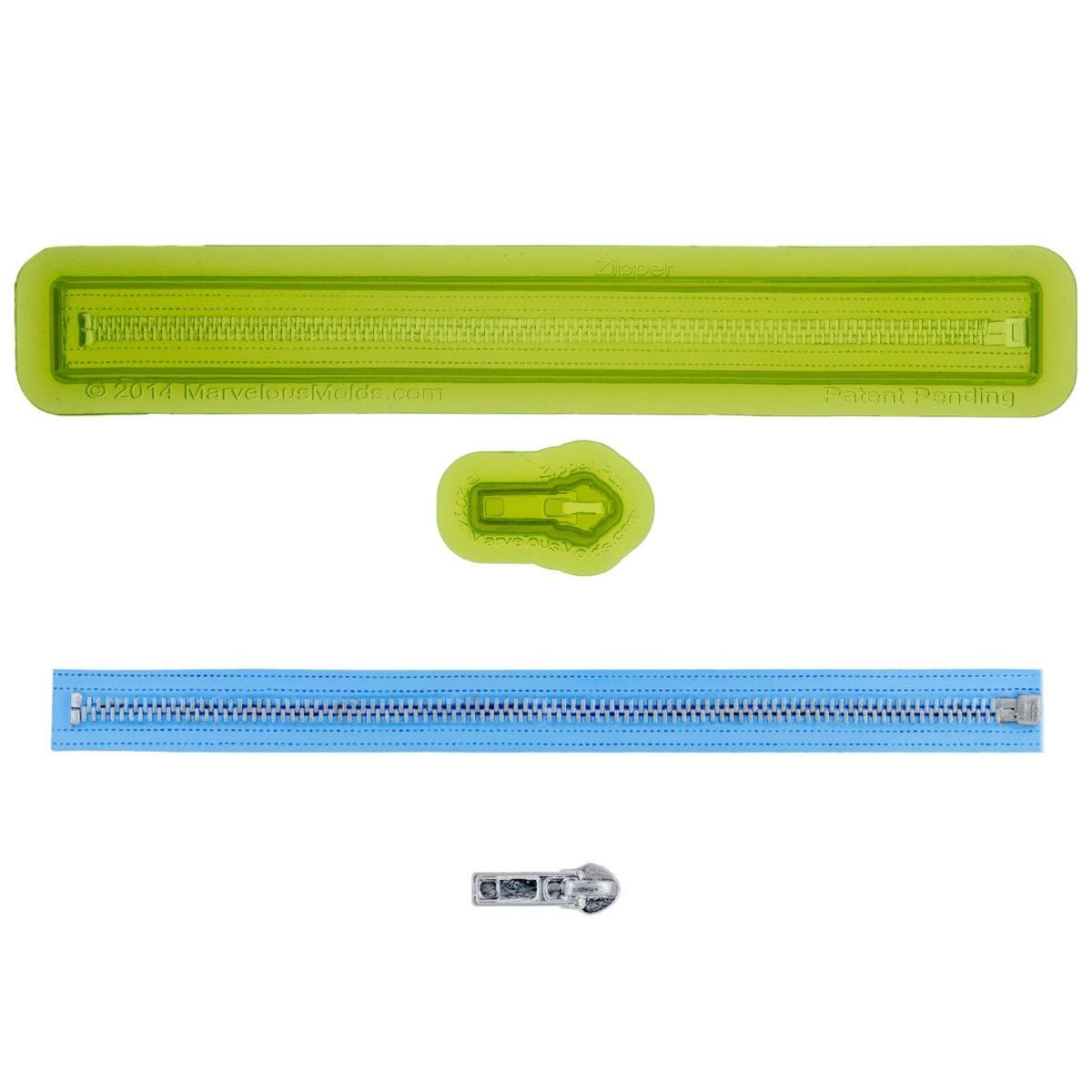 Marvelous Molds Silicone Mould -ZIPPER -Καλούπι Σιλικόνης Φερμουάρ