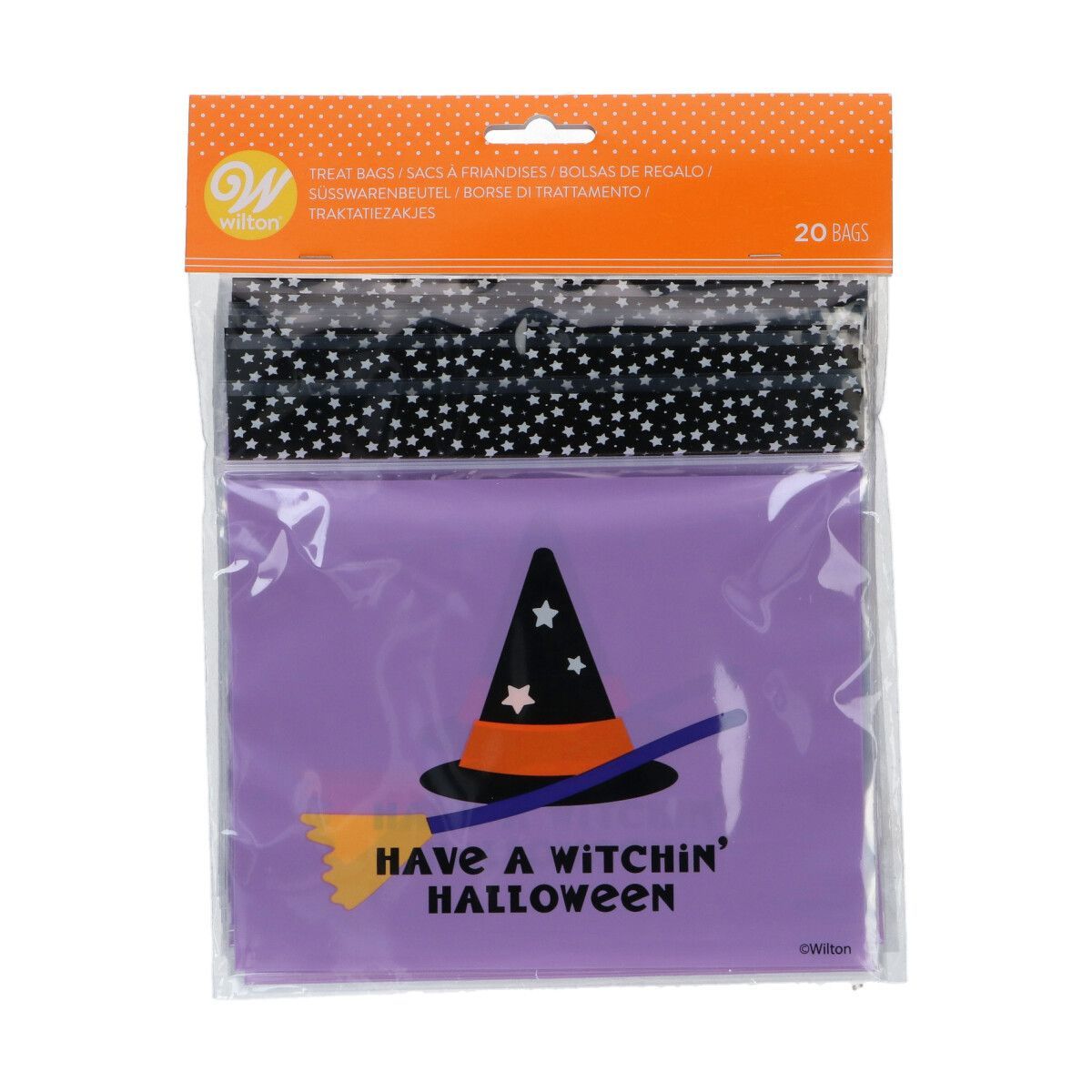 Wilton Halloween Treat Bags WITCHIN&#39; HALLOWEEN 20τεμ - Σακουλάκια για γλυκά επανασφραγιζόμενα με θέμα το Halloween