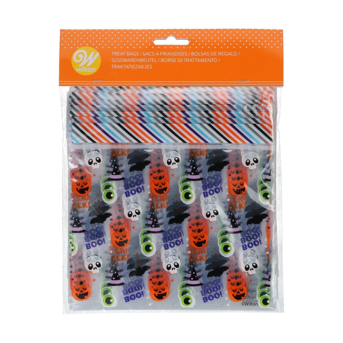 Wilton Halloween Treat Bags BOO! EEK! 20τεμ - Σακουλάκια για γλυκά επανασφραγιζόμενα με θέμα το Halloween