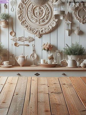 SweetDrops by Cakes By Samantha -Φόντο Φωτογραφίας -2 σε 1 Rustic Chic 90x120εκ