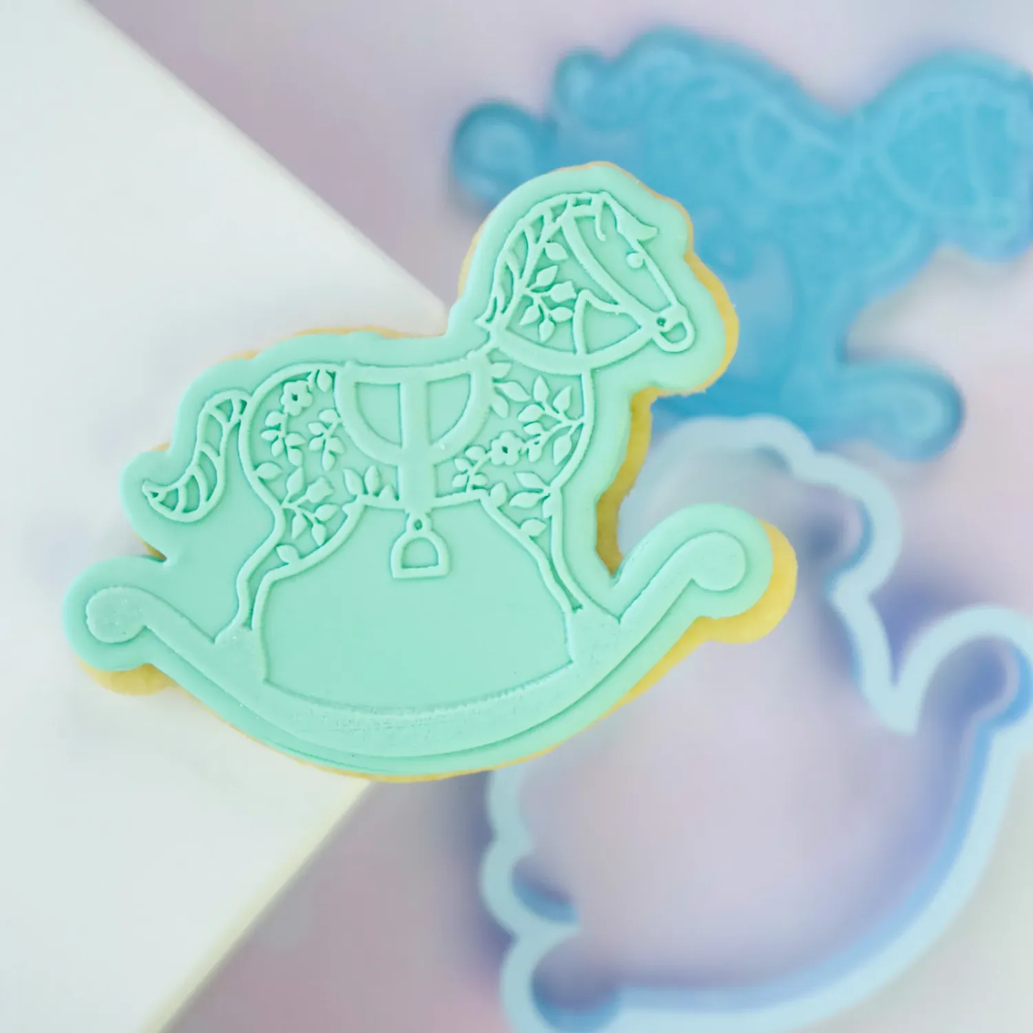Sweet Stamp -OUTboss Stamp &#39;n Cut -ROCKING HORSE- Κουπ Πατ και Σφραγίδα Κουνιστό Αλογάκι