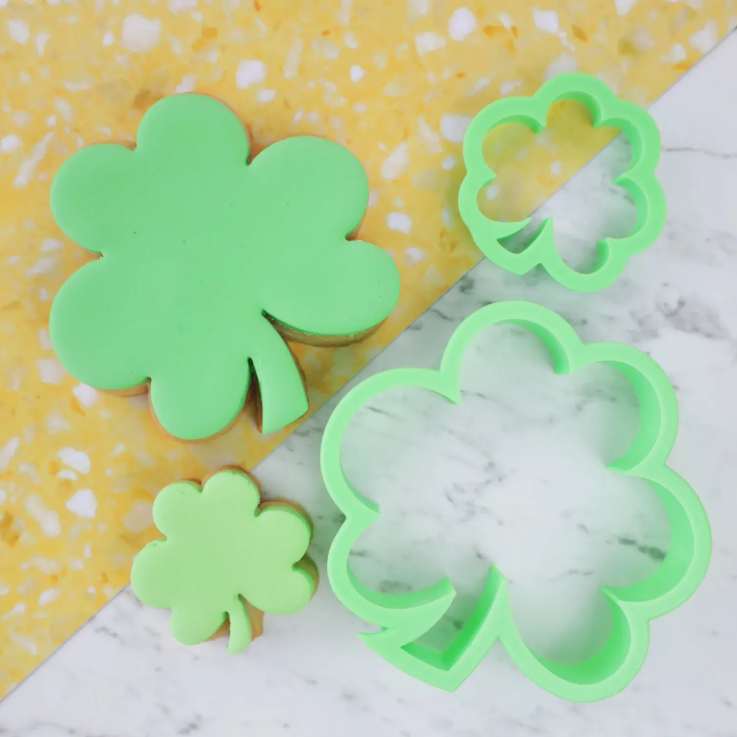 Sweet Stamp Cookie Cutter -CLOVER -Σετ 2 Κουπ πατ Τριφύλλι 8εκ &amp; 4εκ