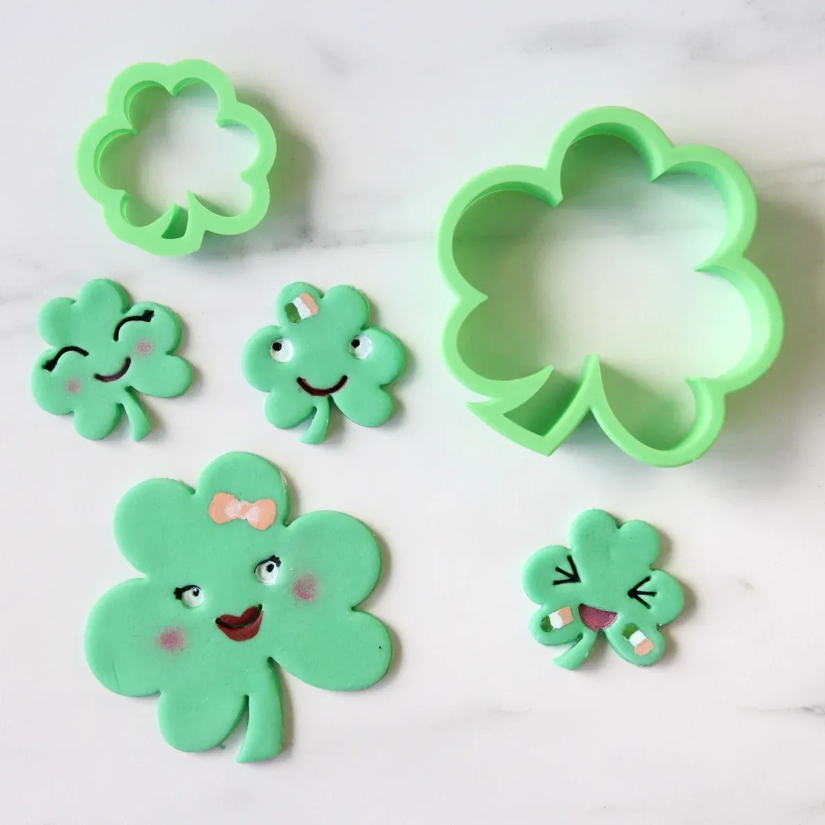 Sweet Stamp Cookie Cutter -CLOVER -Σετ 2 Κουπ πατ Τριφύλλι 8εκ &amp; 4εκ