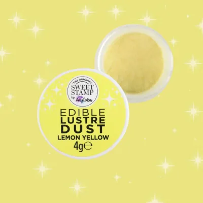 Sweet Stamp Edible Lustre Dust -LEMON -Βρώσιμη σκόνη γυαλιστερή  4g - Κίτρινο Λεμονί