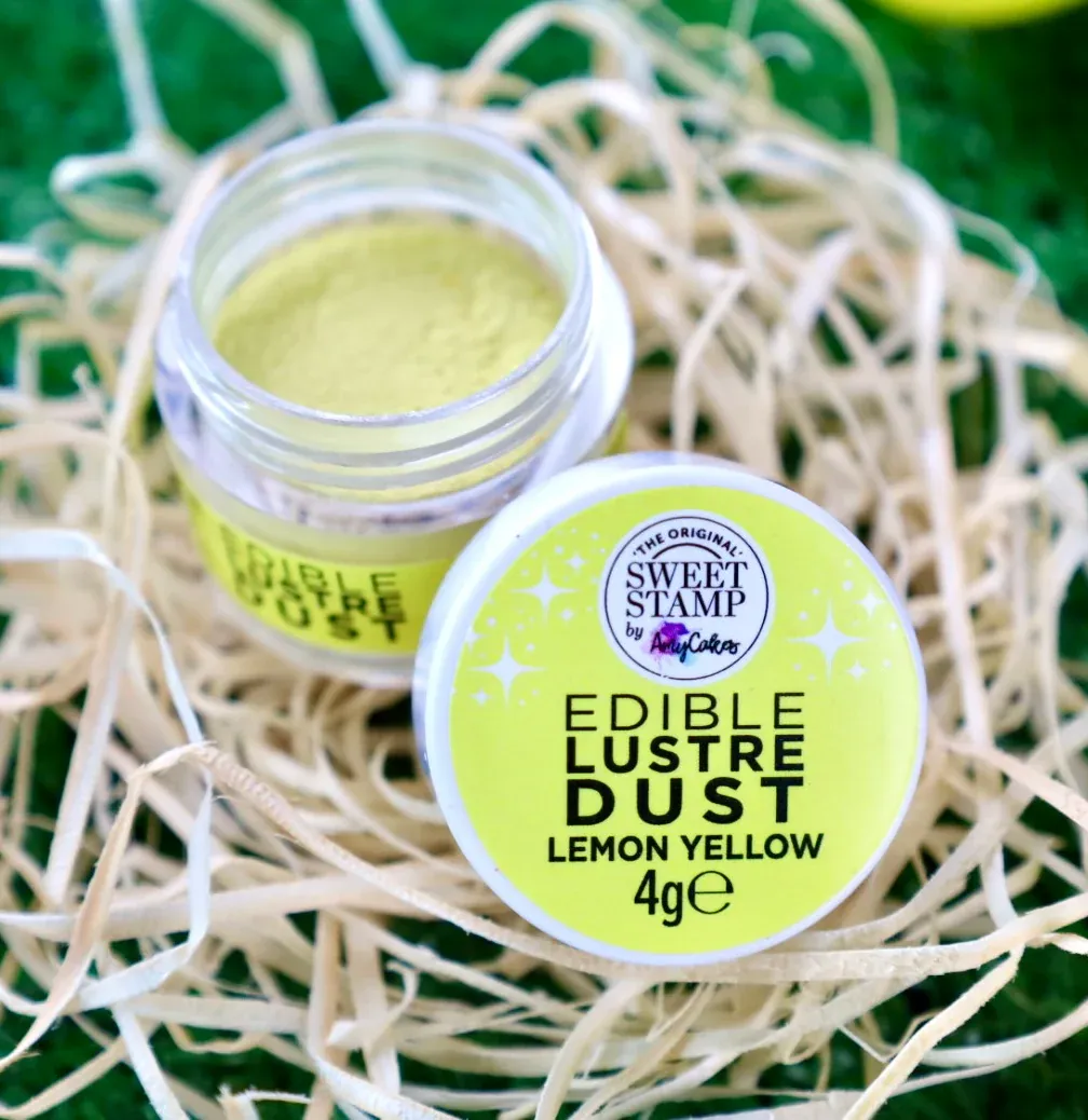 Sweet Stamp Edible Lustre Dust -LEMON -Βρώσιμη σκόνη γυαλιστερή  4g - Κίτρινο Λεμονί