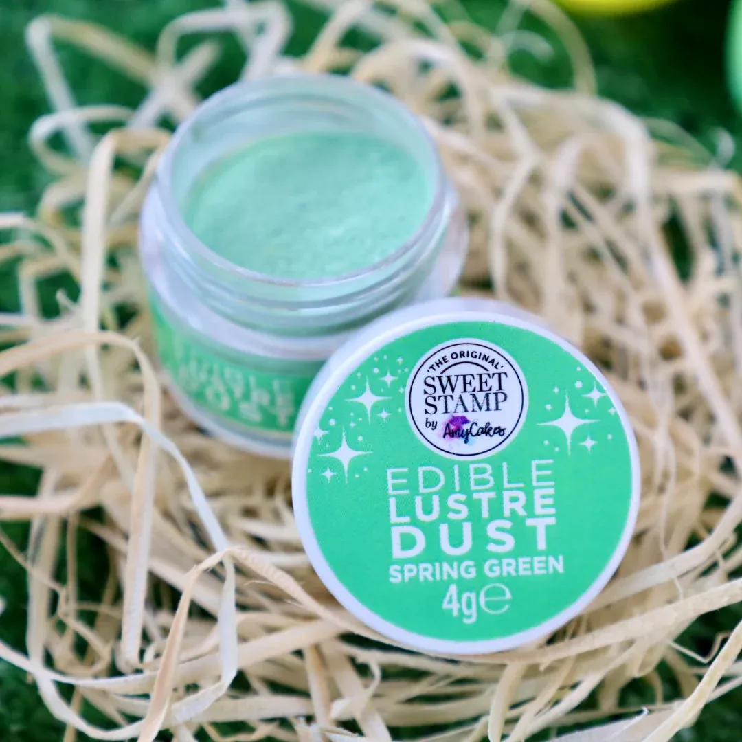 Sweet Stamp Edible Lustre Dust -SPRING GREEN -Βρώσιμη σκόνη γυαλιστερή Απαλό Πράσινο 4g