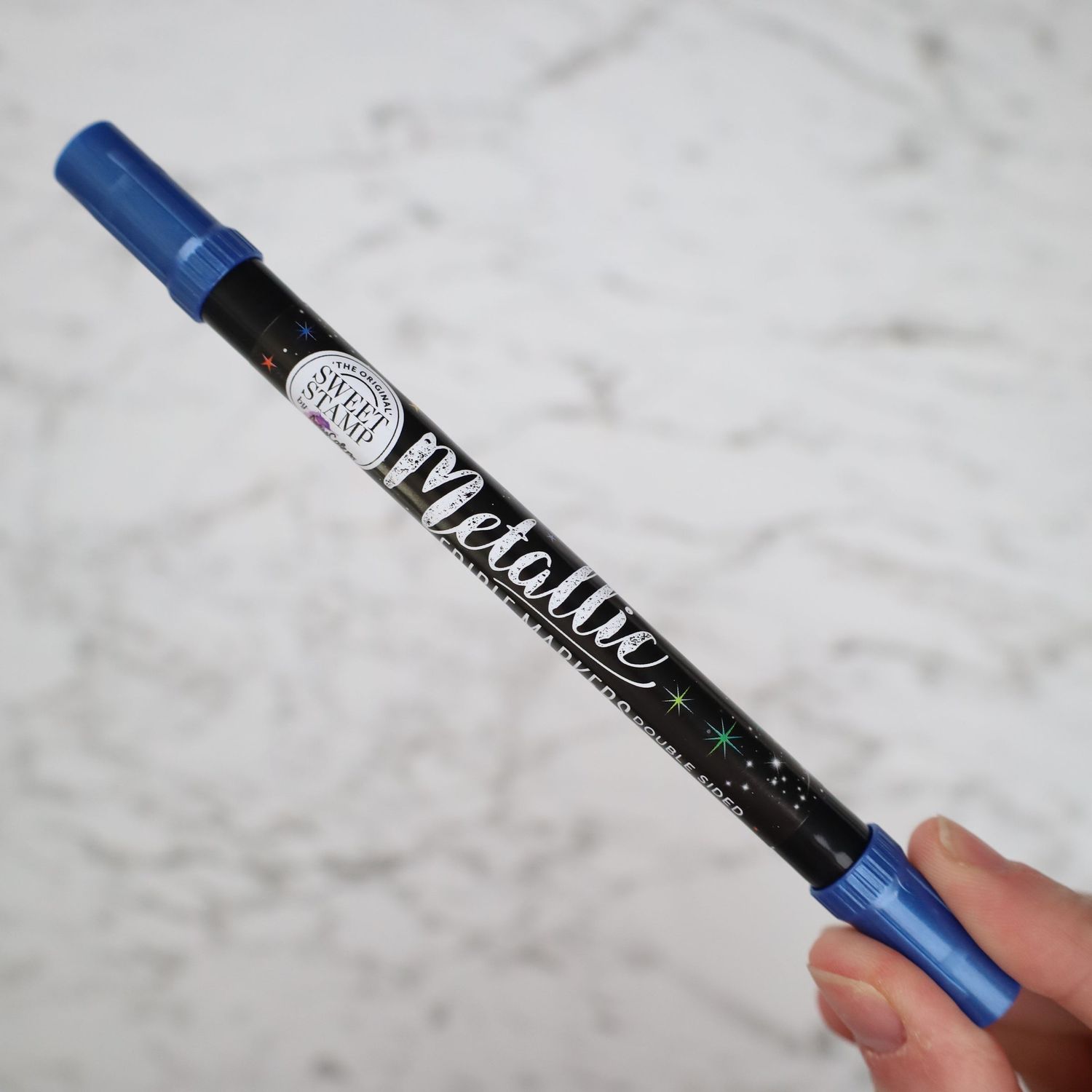 Sweet Stamp Edible Pen -METALLIC BLUE -Βρώσιμος Μαρκαδόρος σε Μεταλλικό Μπλε με 2 άκρες