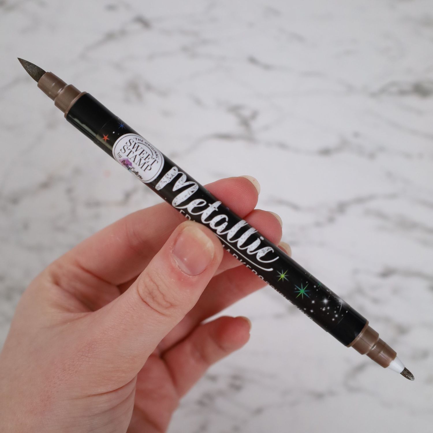 Sweet Stamp Edible Pen -METALLIC BROWN -Βρώσιμος Μαρκαδόρος σε Μεταλλικό Καφέ με 2 άκρες