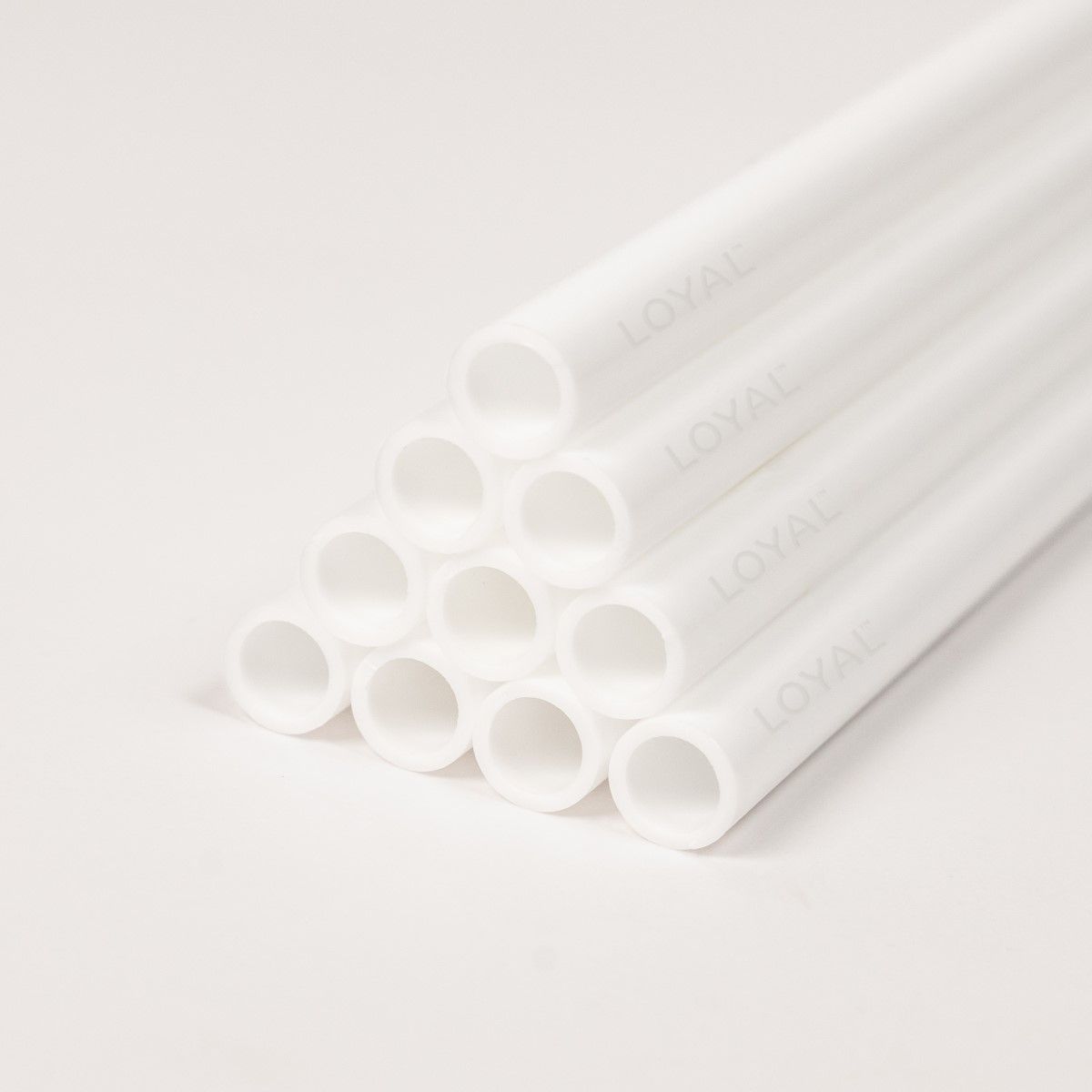 LOYAL Cake Dowels - Heavy Duty 10τμχ -SMALL (8mm) - Σετ 10τεμ Μικροί Κούφιοι Πλαστικοί Πείροι/Κολώνες Στήριξης Βαρέως Τύπου