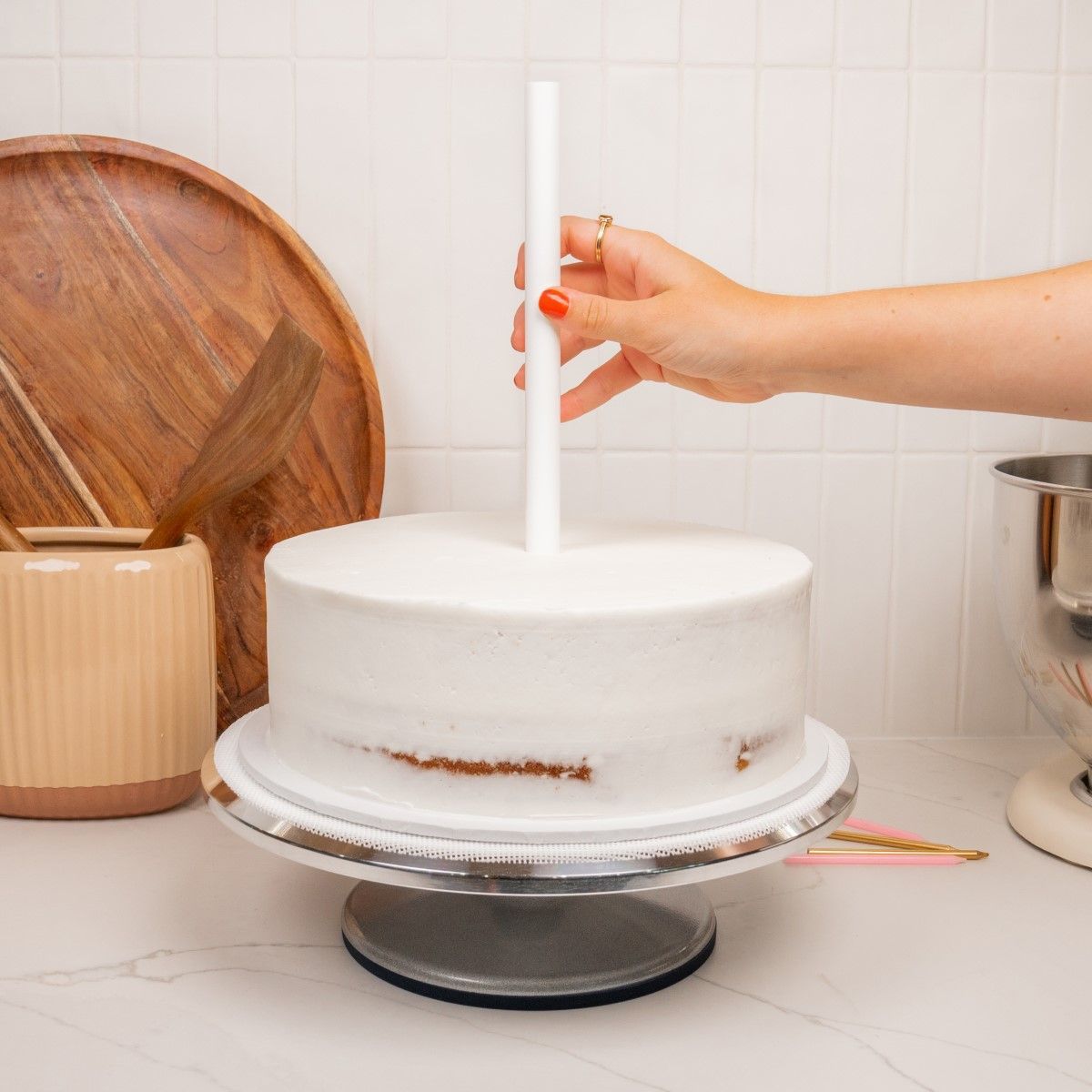 LOYAL Cake Dowels - Heavy Duty 5τμχ -LARGE (16mm) - Σετ 5τεμ Μεγάλοι Κούφιοι Πλαστικοί Πείροι/Κολώνες Στήριξης Βαρέως Τύπου