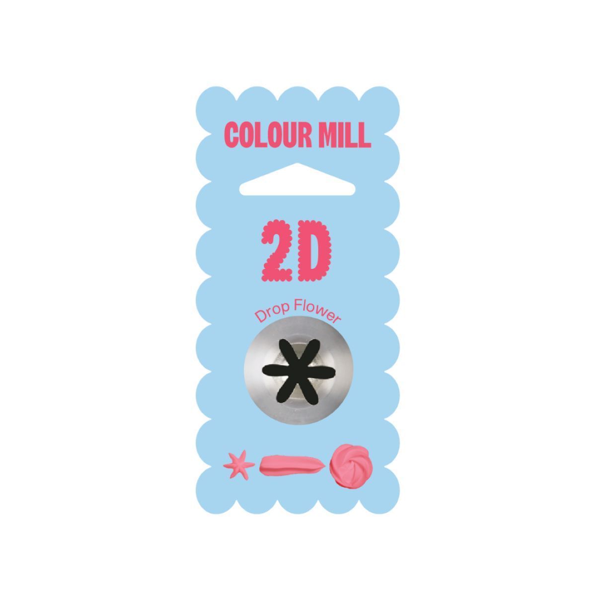 Colour Mill Piping Tip - 2D Drop Flower - Μύτη Κορνέ Λουλούδι
