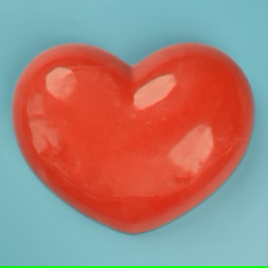 Sweet Stamp Giant Smooth Heart Mould- Πλαστικό Kαλούπι Kαρδιά Μεγάλη