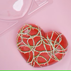 Sweet Stamp Giant Smooth Heart Mould- Πλαστικό Kαλούπι Kαρδιά Μεγάλη