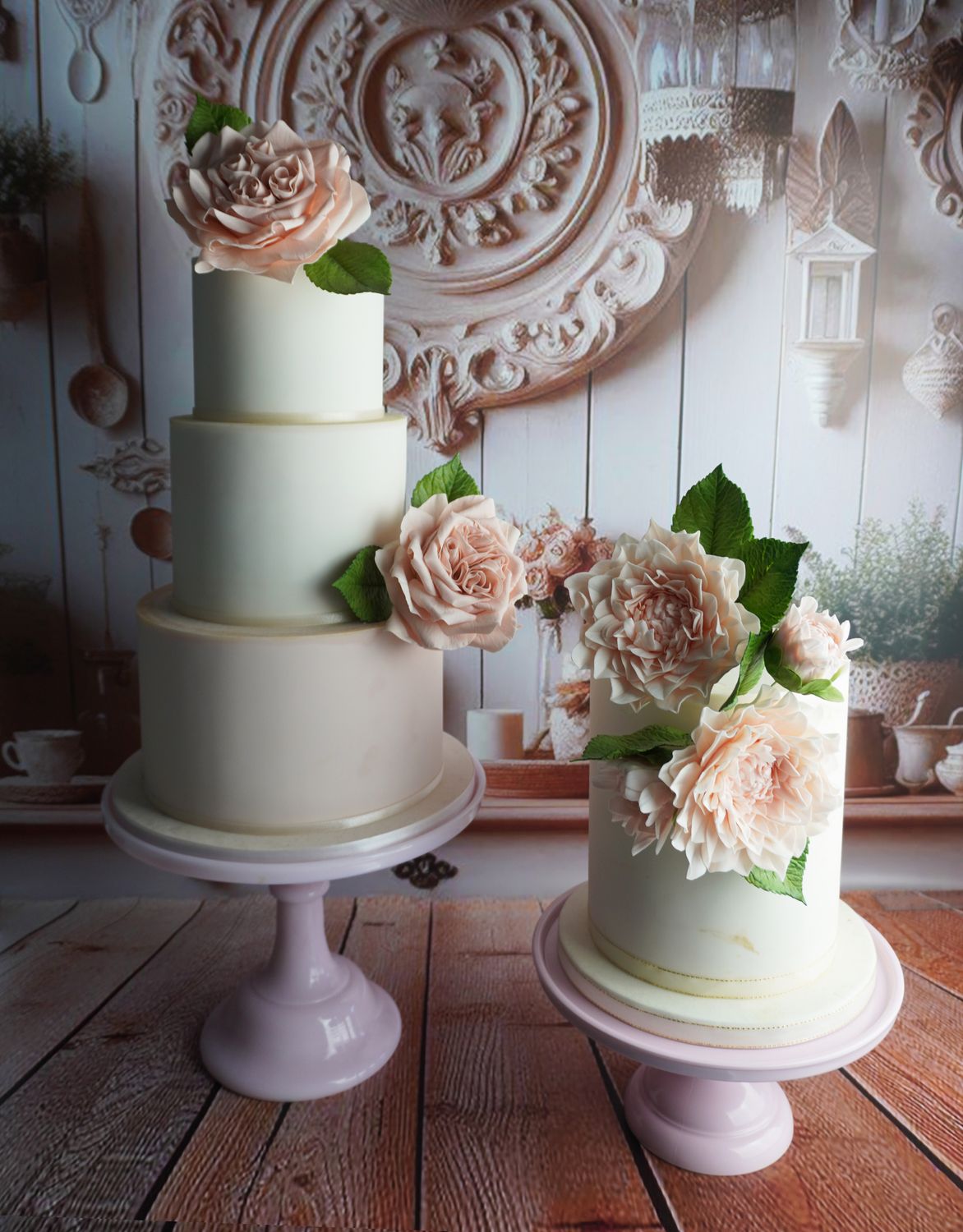SweetDrops by Cakes By Samantha -Φόντο Φωτογραφίας -2 σε 1 Rustic Chic 90x120εκ