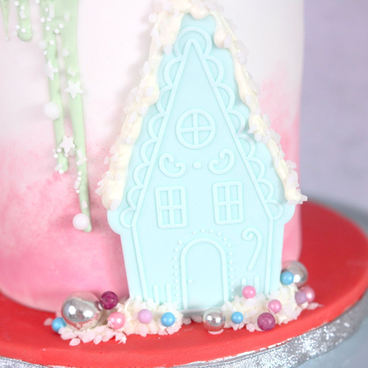 Sweet Stamp -OUTboss Stamp &#39;n Cut - GINGERBREAD HOUSE - Κουπ Πατ και Σφραγίδα Μπισκοτόσπιτο Ψηλό