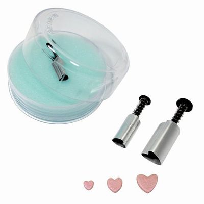 PME Set of 3 -MINI HEART plunger Cutters - Σετ 3τεμ κουπ πατ με εκβολεα -Καρδιές