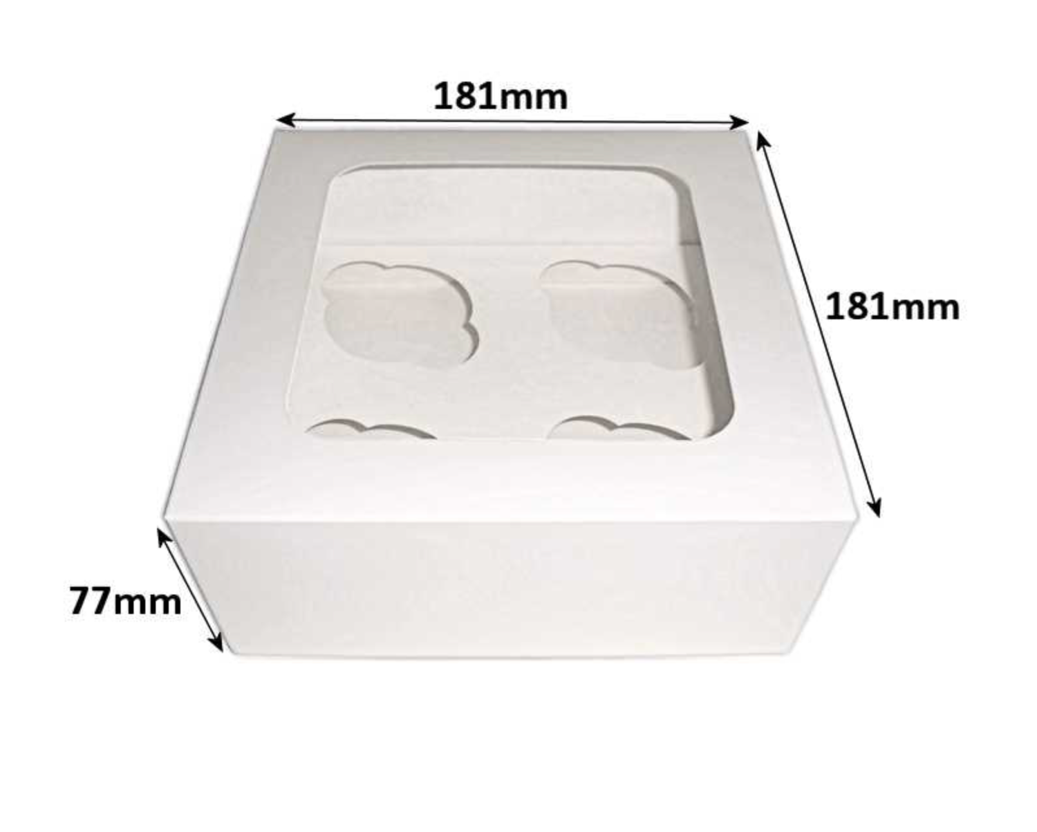 Box for 4 Cupcakes Κουτί για 4 Καπκέικς