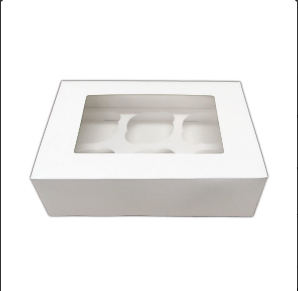 Box for 6 Cupcakes Κουτί για 6 Καπκέικς