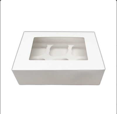 Box for 6 Cupcakes Κουτί για 6 Καπκέικς
