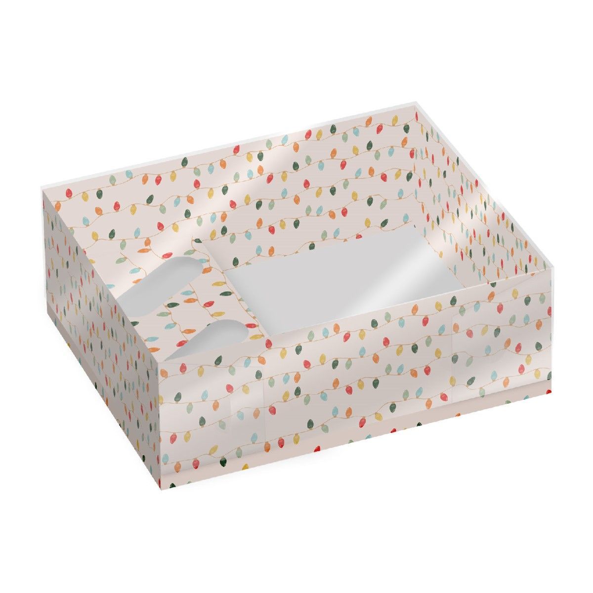 Treat &amp; Cupcake Box -CHRISTMAS LIGHTS-Κουτί Γλυκών