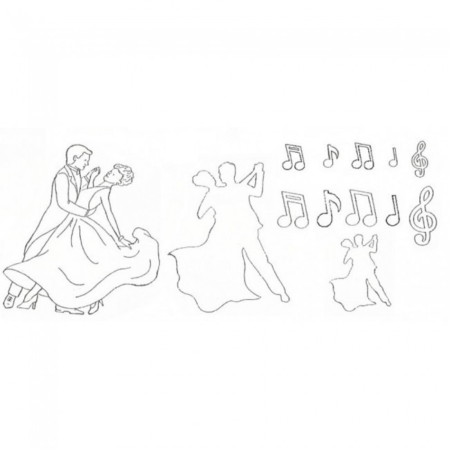 SALE!!! Patchwork Cutters -DANCING FIGURES -Κουπ πατ Χορευτικές Φιγούρες