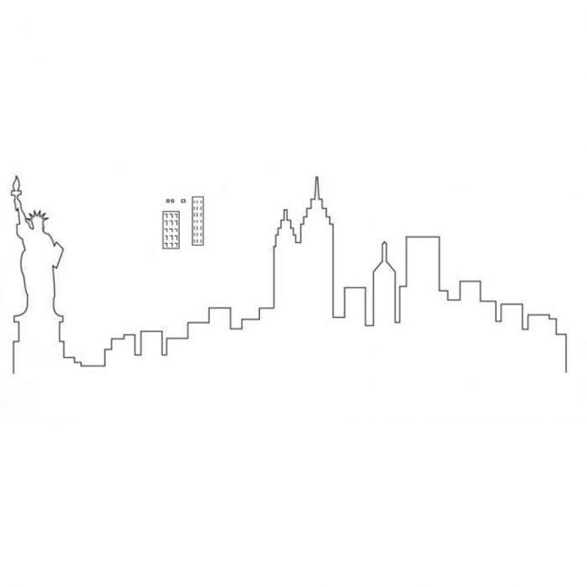 Patchwork Cutters -NEW YORK SKYLINE  - Κουπ πατ Ορίζοντας Νέας Υόρκης